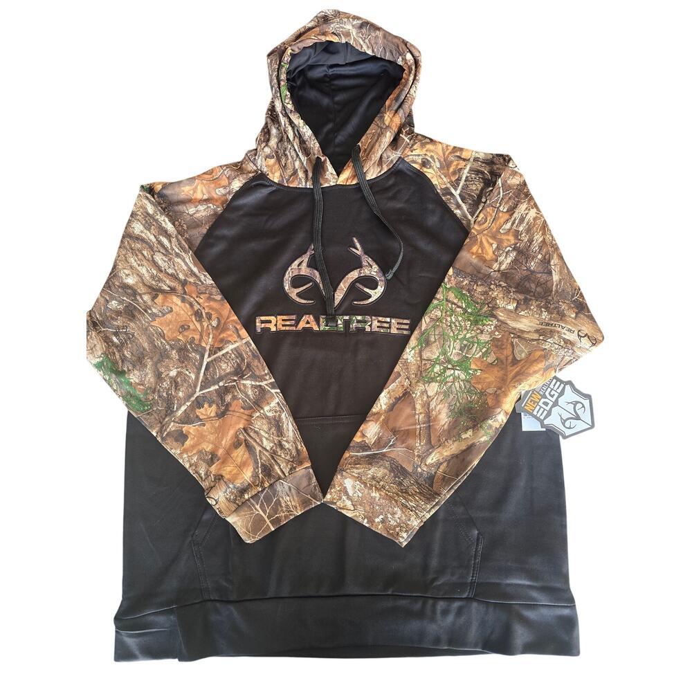 Realtree Hoodie Mens XL Buckhorn River Xtra Camo Sweatshirt Logo Hunting